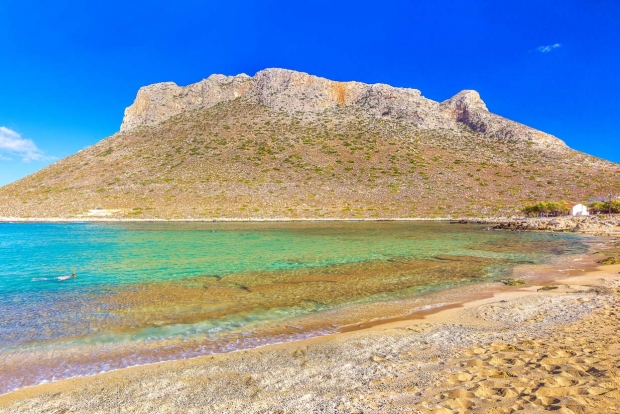 Η παραλία του Σταυρού Ακρωτηρίου