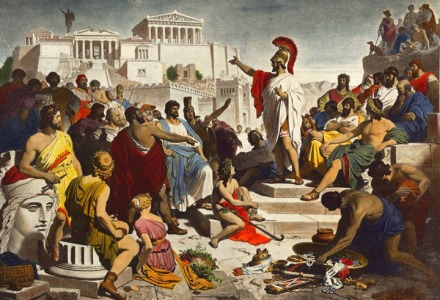 η άμεση δημοκρατία στην αρχαία Αθήνα
