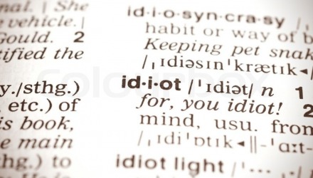 ορισμός της λέξης idiot στο λεξικό