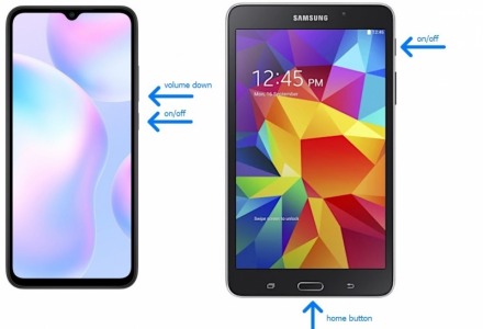 screenshot σε smartphone