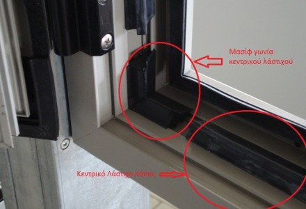 λάστιχα κουφωμάτων για προστασία από τα νερά