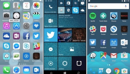 μενού των λειτουργικών για κινητά